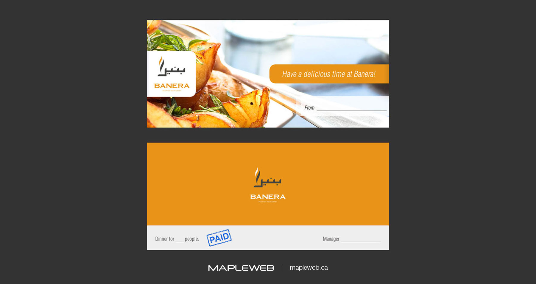 Banera RoofTop Envelope Brand design by Mapleweb