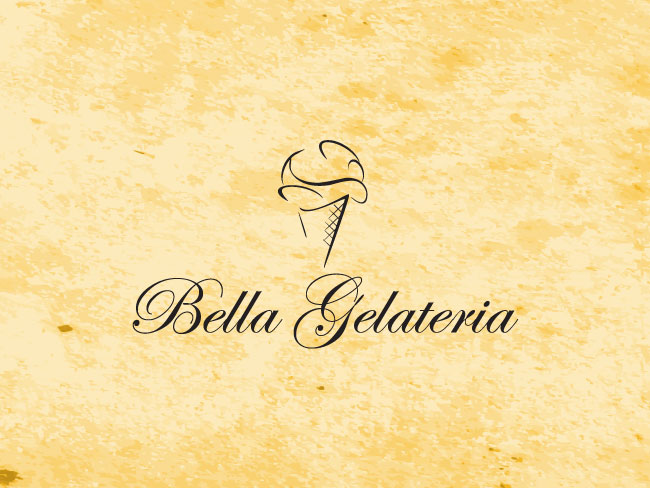 bella-gelateria-Vancouver-logo-design-Vancouver-brand-design-by-mapleweb-canada-yellow-texturing-background-with-black-gelato-icon-thumbnail