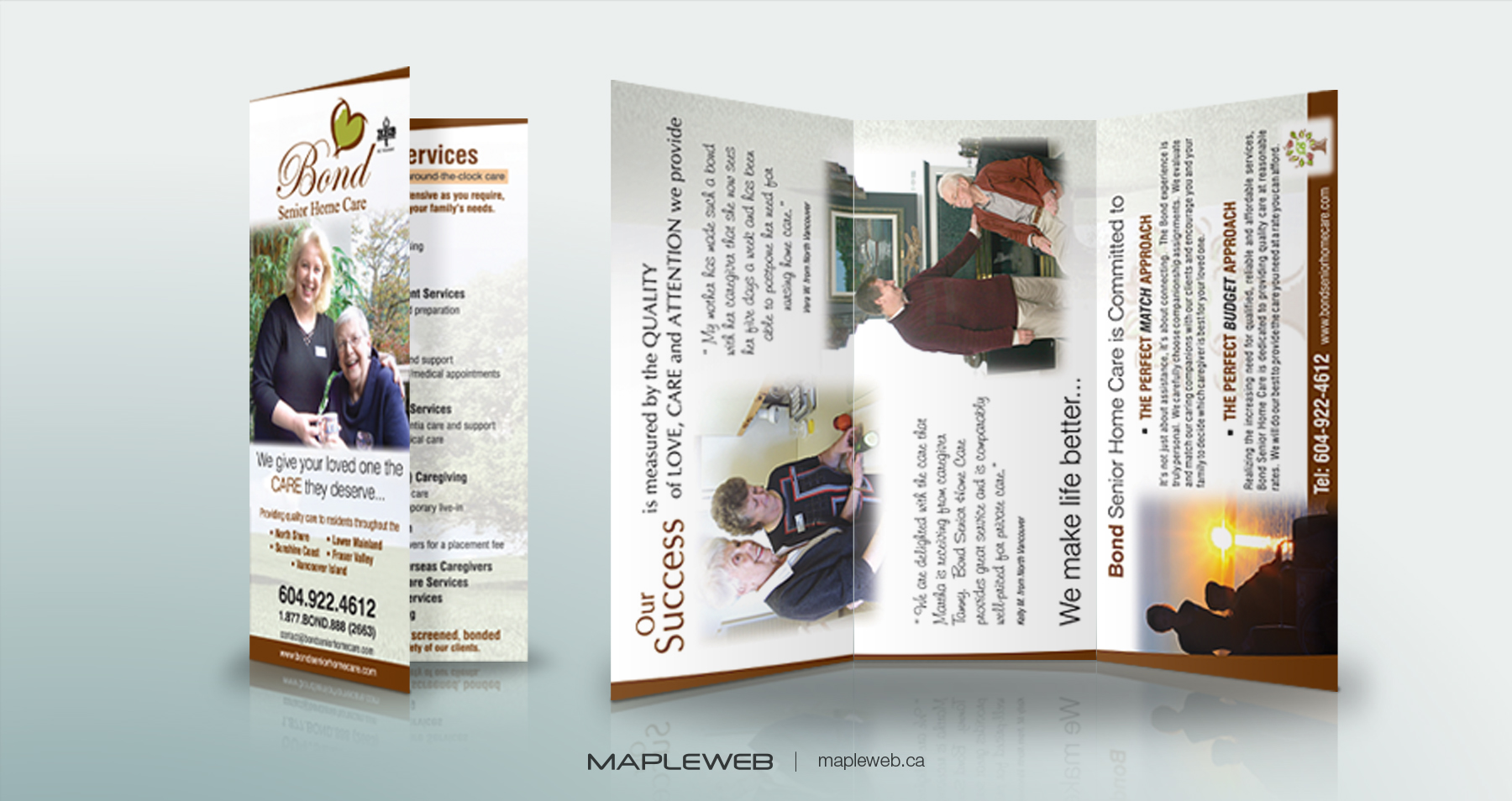 Bond Senior Bifold Brochure design by Mapleweb