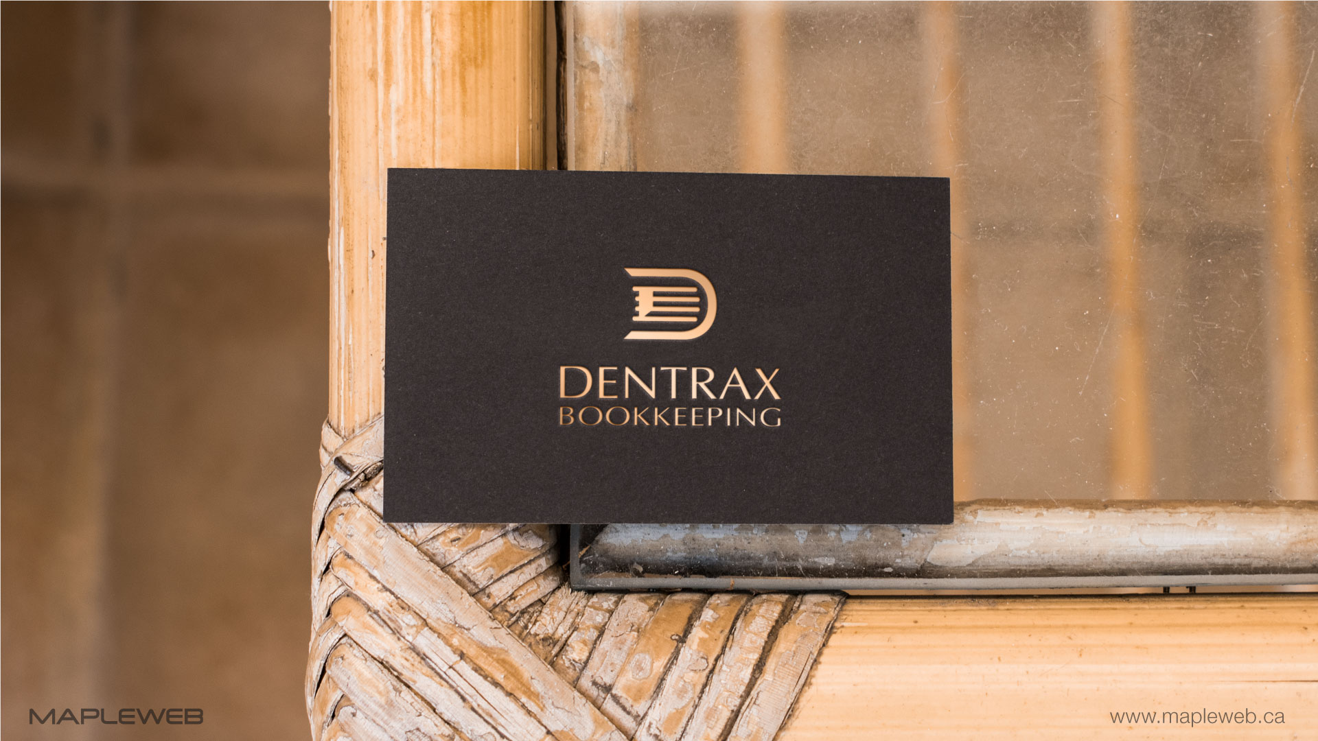 dentraxbookkeeping-brand-logo-design-by-mapleweb-vancouver-canada-black-business-card-mock