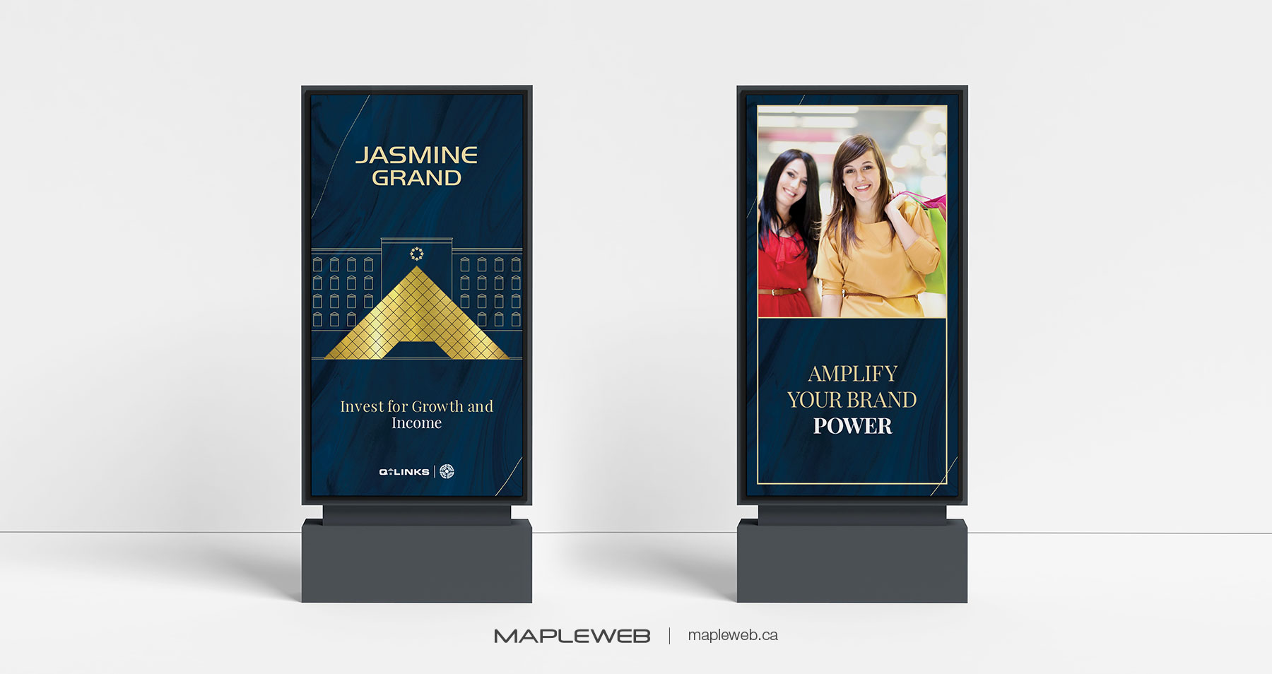 Jasmine Grand Mall Folder Brand design by Mapleweb