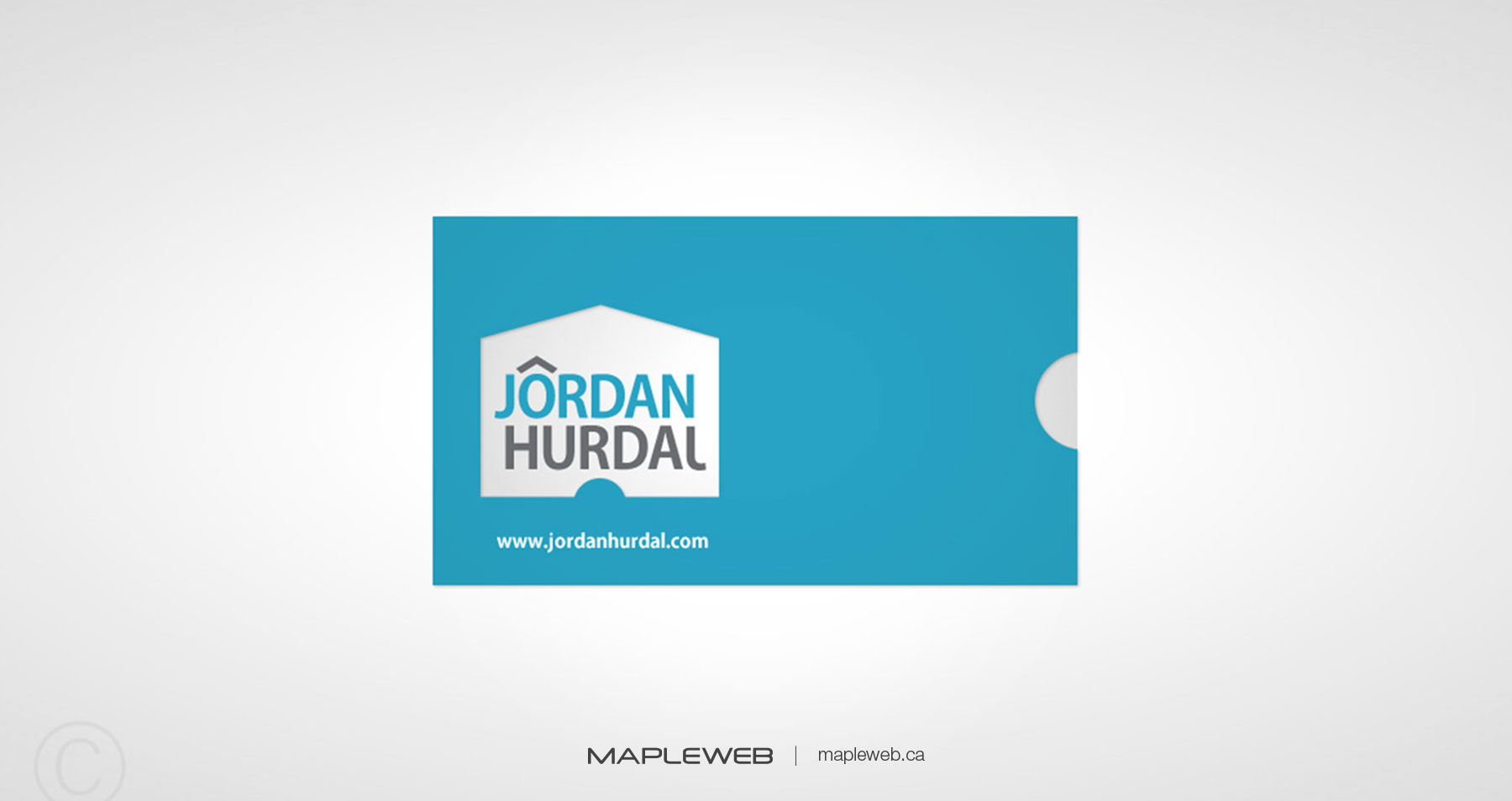 Jordan Hurdal Business Card Cover Brand design by Mapleweb