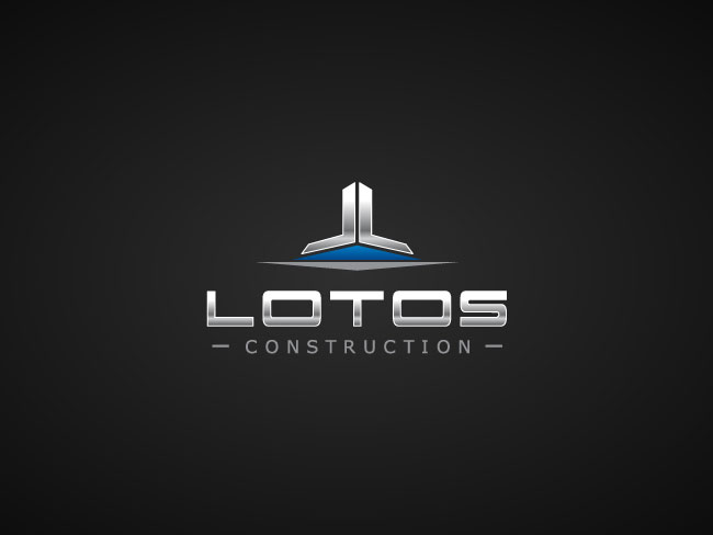 lotos-construction-Vancouver-logo-design-Vancouver-brand-design-by-mapleweb-canada-dark-grey-background-with-silver-gradient-effect-thumbnail