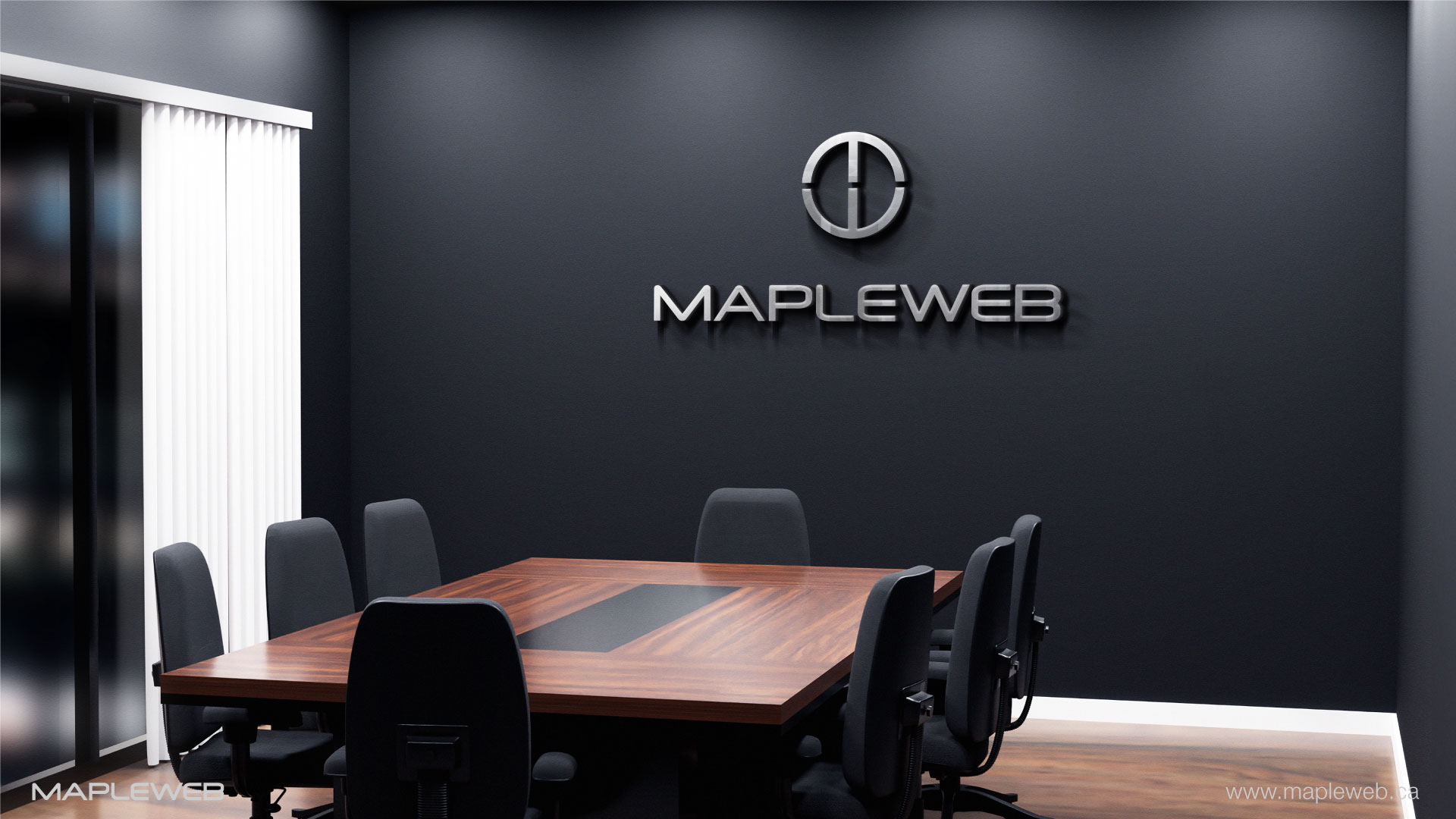 mapleweb-brand-logo-design-by-mapleweb-vancouver-canada-office-wall-mock