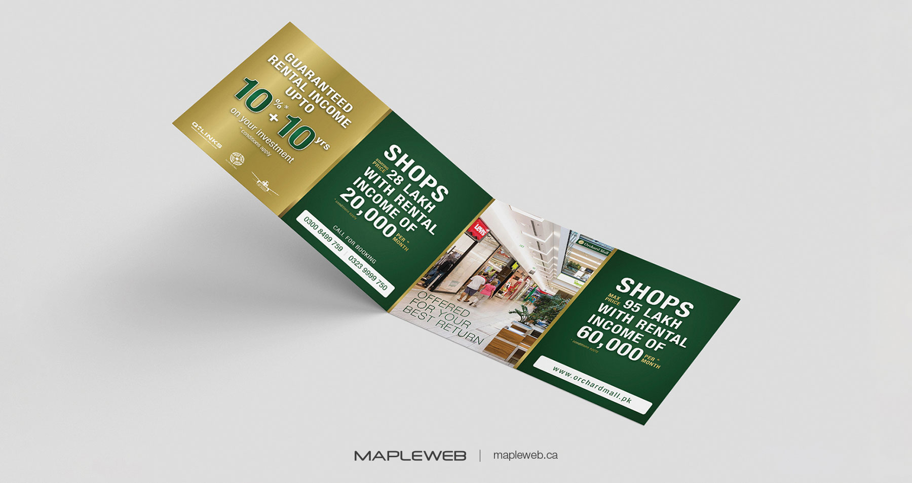 Orchard Mall Open Square Brochure Brand design by Mapleweb
