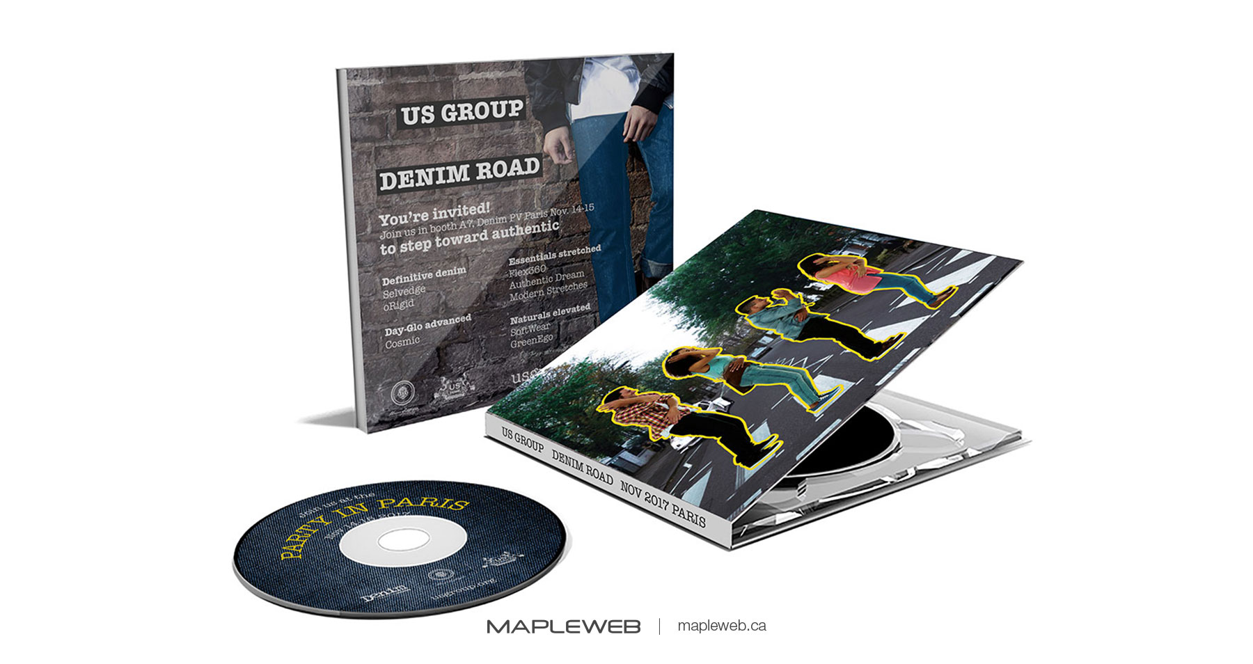 Us Apparel CD Cover with CD Brand design by Mapleweb