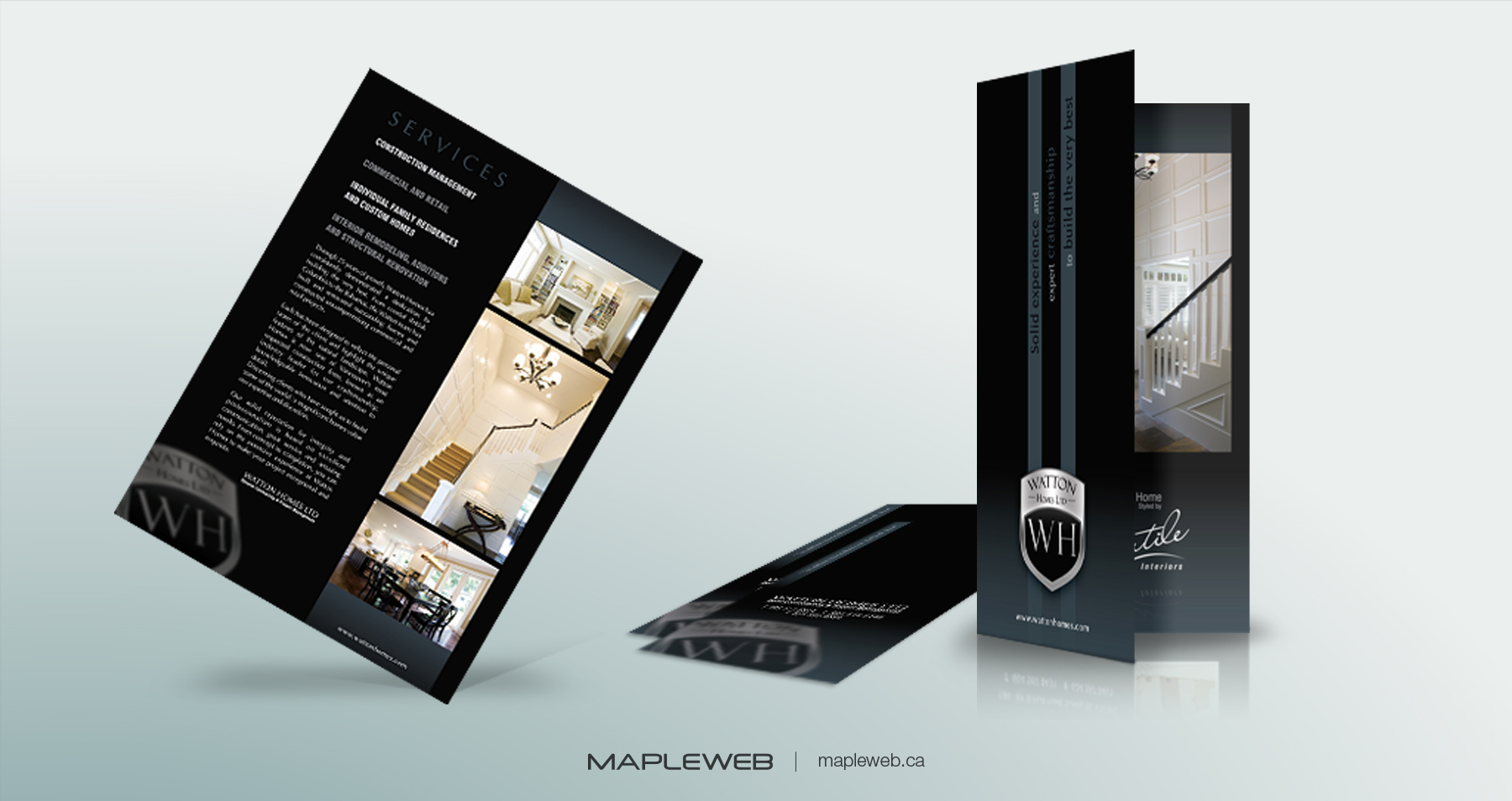 Watton Homes Bifold Brochure design by Mapleweb